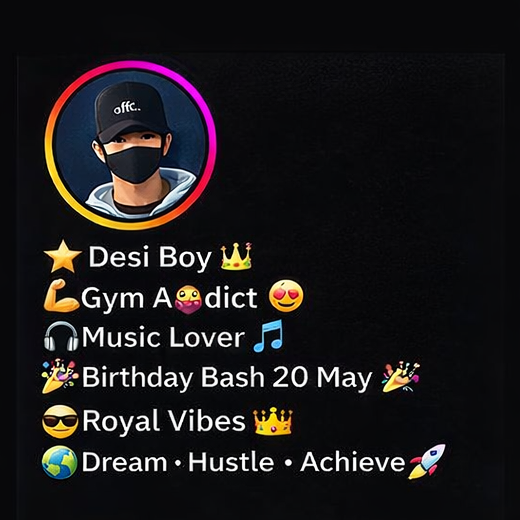 Instagram Bio For Boys