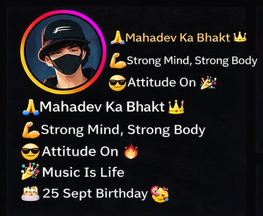 Instagram VIP Bio For Boy